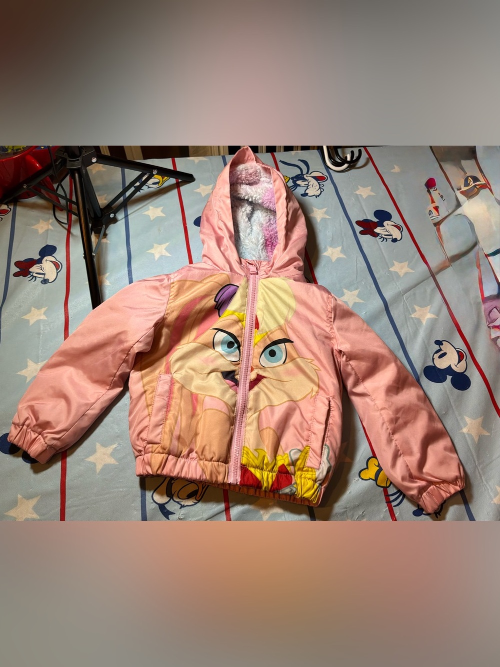 Members only space jam looney tunes child jacket size 4